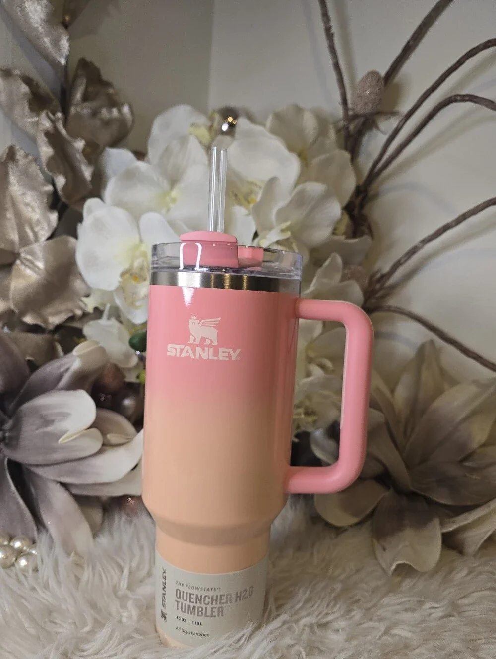 Stanley Quencher H2.0 FlowState Tumbler 40oz PINK MESA SUNSET LIMITED EDITION